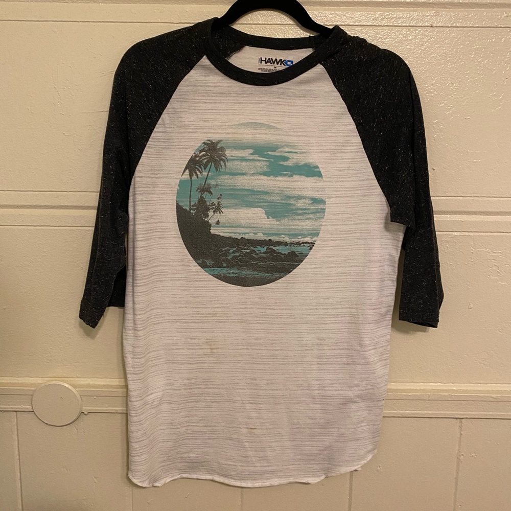Beach paradise 3/4 long sleeve shirt